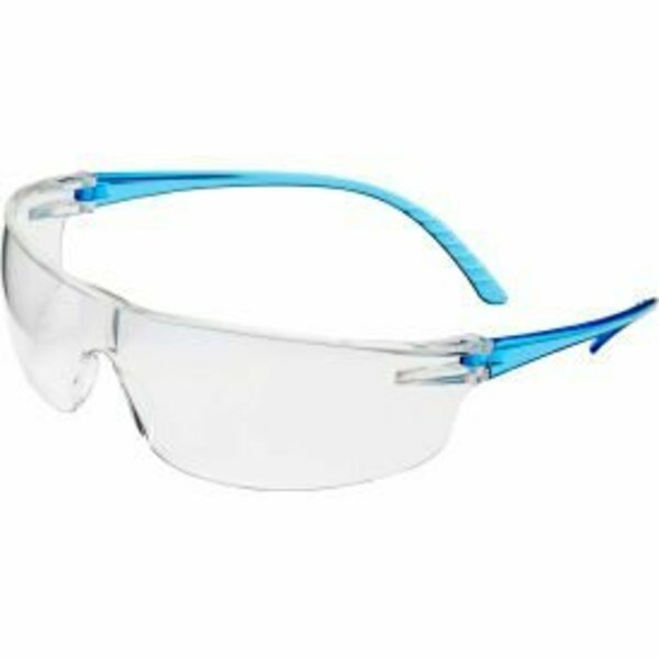 Honeywell North Uvex SVP205 Safety Glasses, Blue Frame, Clear Lens SVP205